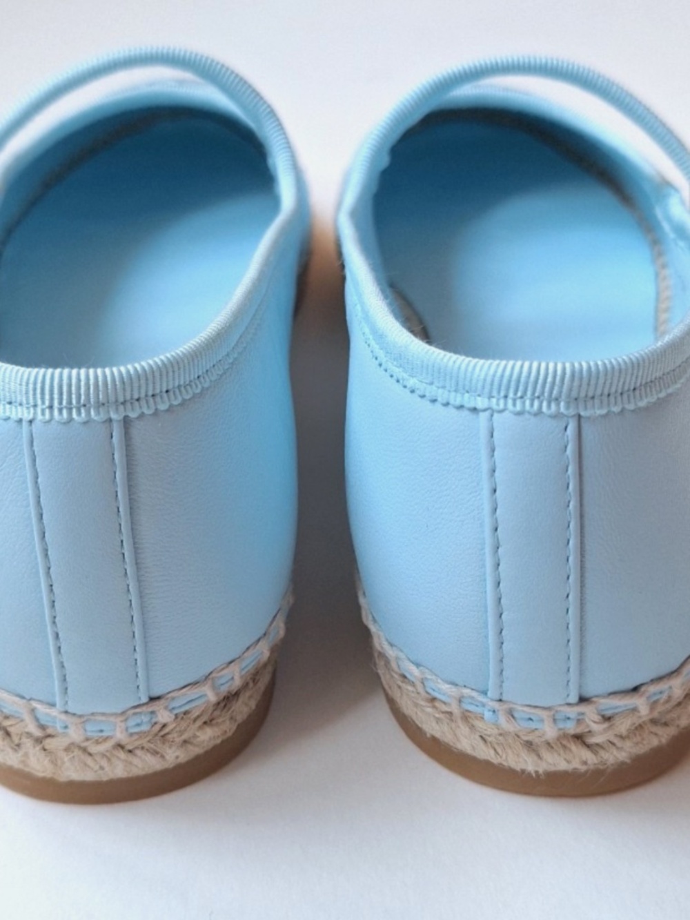 NOT FOR SALE: CHANEL 26S Lambskin Mary Jane Light Blue Espadrilles 2026 - Picture 7 of 11